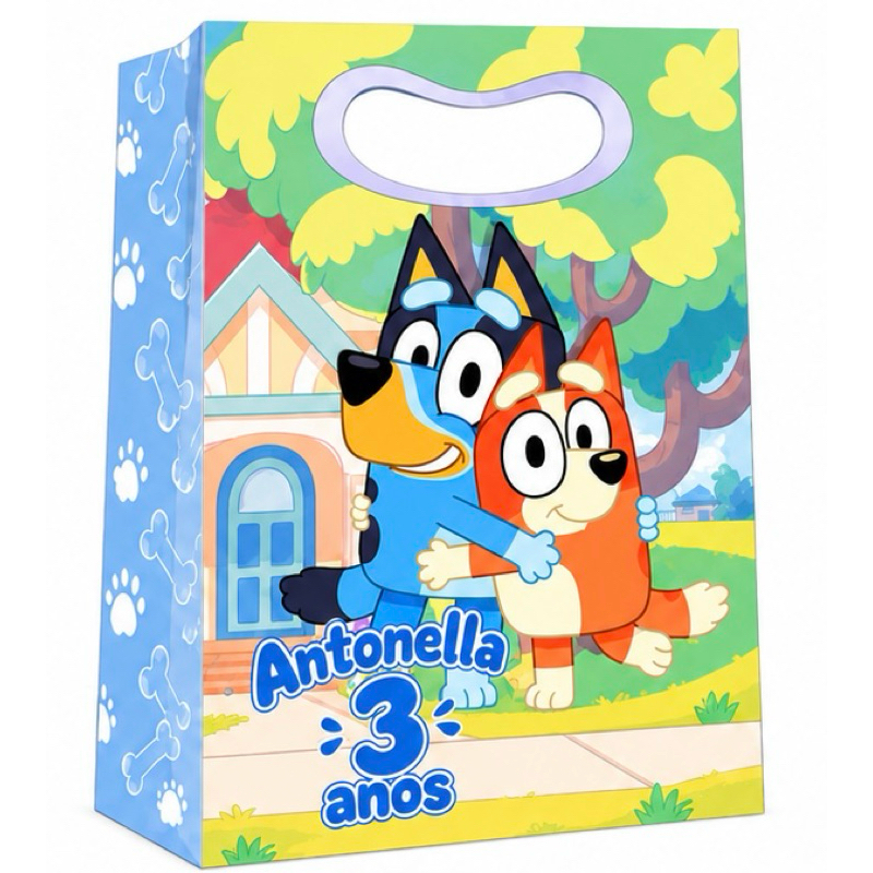 sacolinha personalizada para aniversário lembrancinha festa (escolha o seu tema)