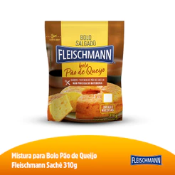Fleischmann Mistura Para Bolo Tipo Pão De Queijo Sachê 310G
