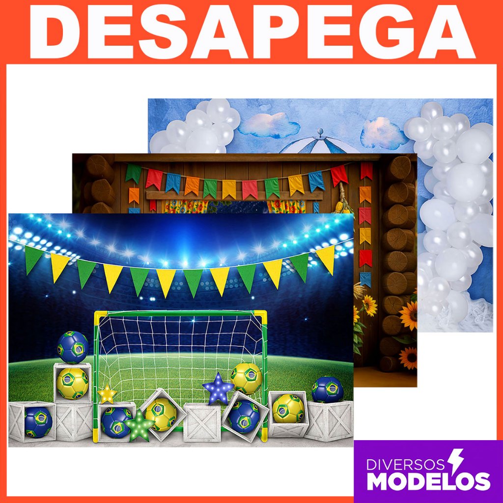 Fundo Fotográfico Cenário Vários Modelos Em Tecido 220x150 - Desapega