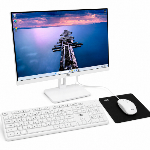 Computador All In One AOC 23,8" Intel i5 12ª Geração 16GB RAM SSD 128GB HDD 500G