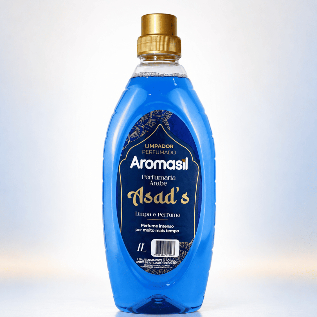 Limpador Perfumado Aromasil Asad's 1L Perfumaria Árabe Multiuso para Pisos e Casa