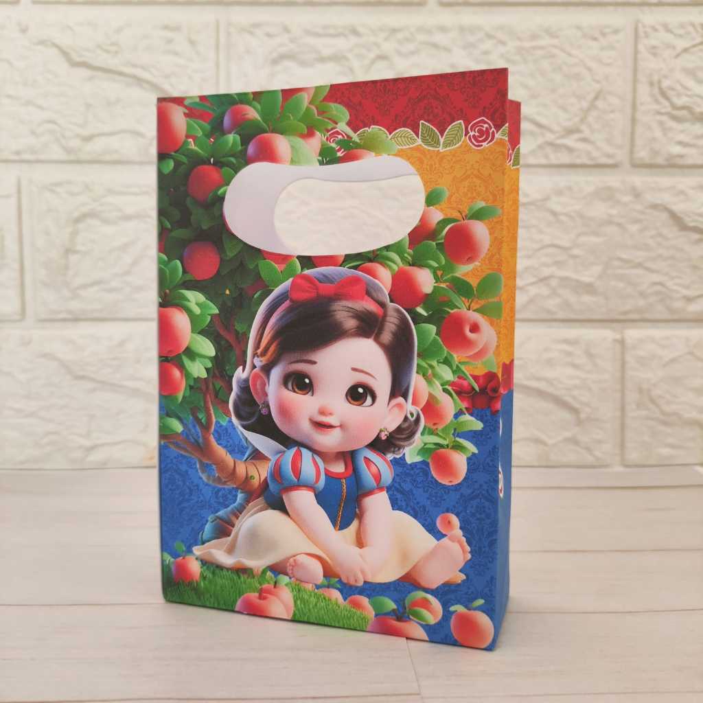 BRANCA DE NEVE BABY Sacolinha Surpresa Lembrancinha Mod.01 PEGUE E MONTE
