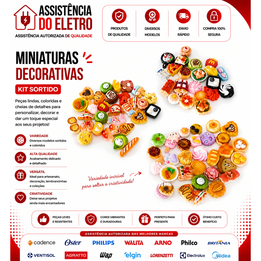 Miniatura Alimentos Comidas Bebidas Cozinha Mercado Casa de Boneca