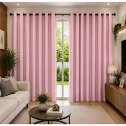 Cortina Rosa 3.00 x 2.50 Sala Quarto Escritório Grande Várias Cores Varão Simples Decoração e Charme