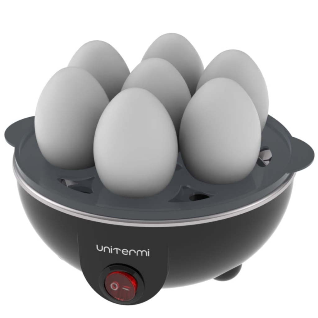 Cozedor de Ovos Elétrico Preto Até 7 Ovos 220V Unitermi — imagem 2 de 2