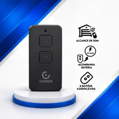 Controle remoto portão eletrônico 433 Tx Max Garen