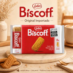 Biscoito Belga Lotus Biscoff Original 124g 8 Snack Packs Importado Crocante