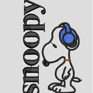 Matriz de Bordado Snoopy - Bordado Matriz DST JEF PES