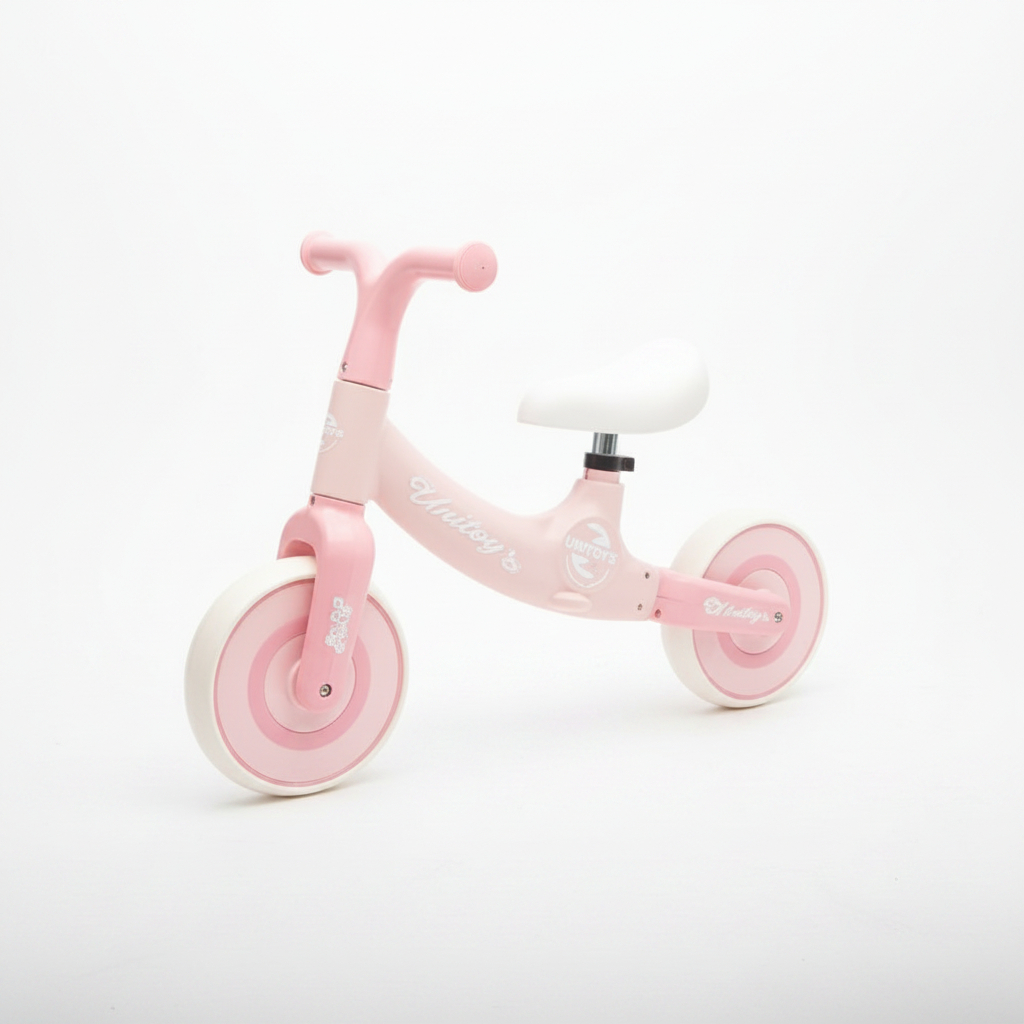 Bicicleta Balance Infantil Sem Pedal Rosa Equilibrio Facil Desenvolvimento Motricidade