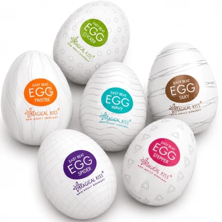 OVO Masturbador Egg Texturizado Silicone Sensação - Egg Masturbador Masculino Textura Flexível Reutilizável
