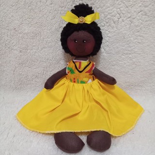 PROMOÇÃO Boneca de pano negra afro brasileira