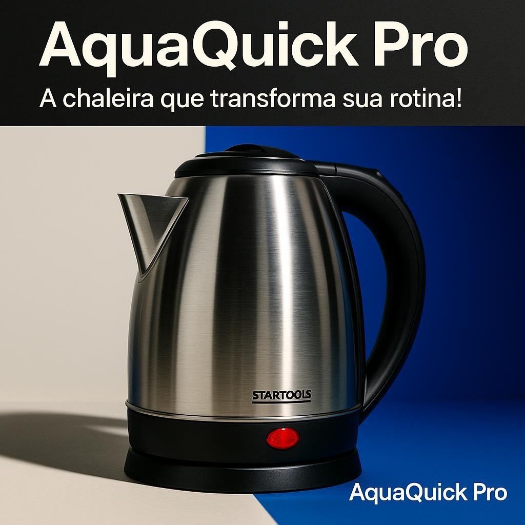 Chaleira Elétrica Inox 2 Litros Aquecimento Rápido Silenciosa
