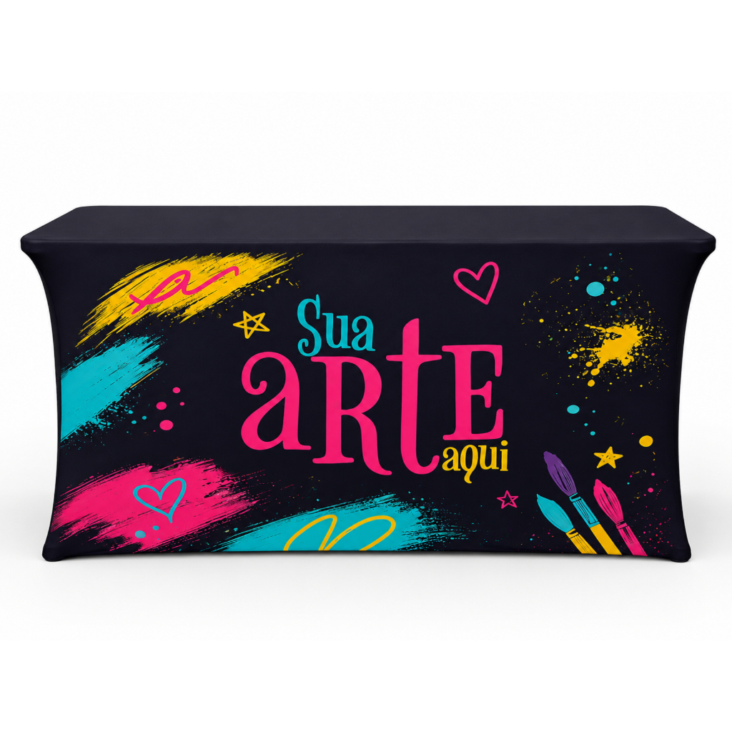Capa Mesa Sublimada Personalizada Alta Qualidade 1,80m
