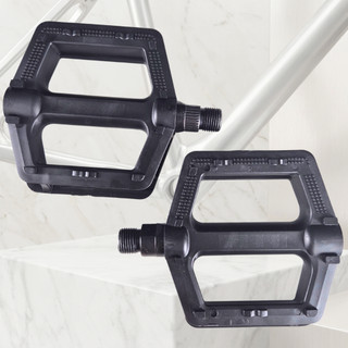 Pedal Plataforma Nylon Refletor Preto Rosca Grossa 9/16