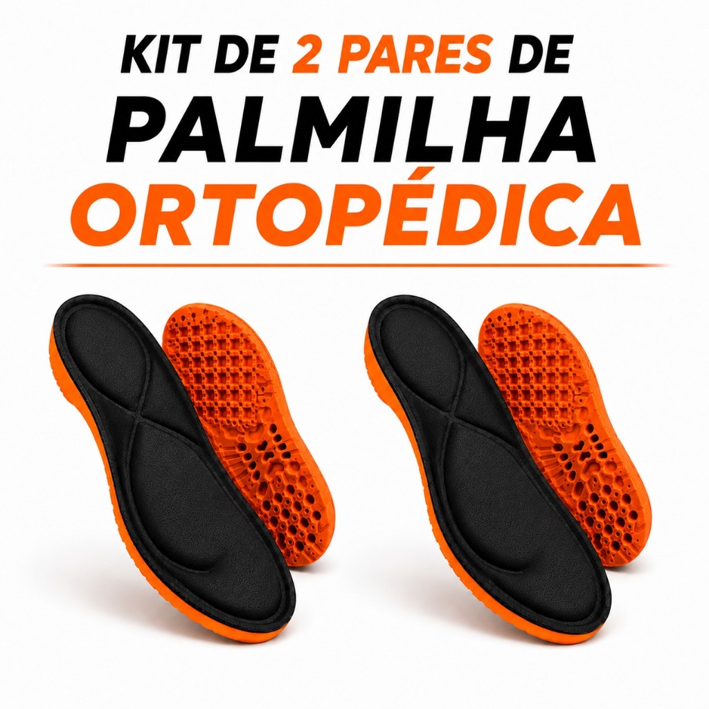 Kit 2 Pares Palmilhas Finas Confortáveis Anatômicas Macias Para Tênis Sapato Uso Diário Masculino e Feminino