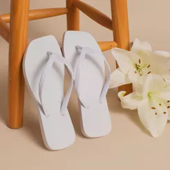 Chinelo Feminino com detalhe nas Tiras Sandália Rasteira Leve Macia Confortável Casual