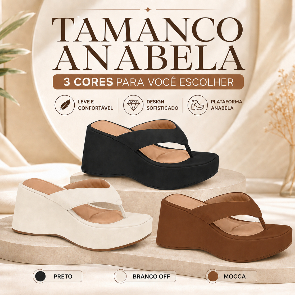 Tamanco Vizzano Feminino Anabela Plataforma Confortável Original