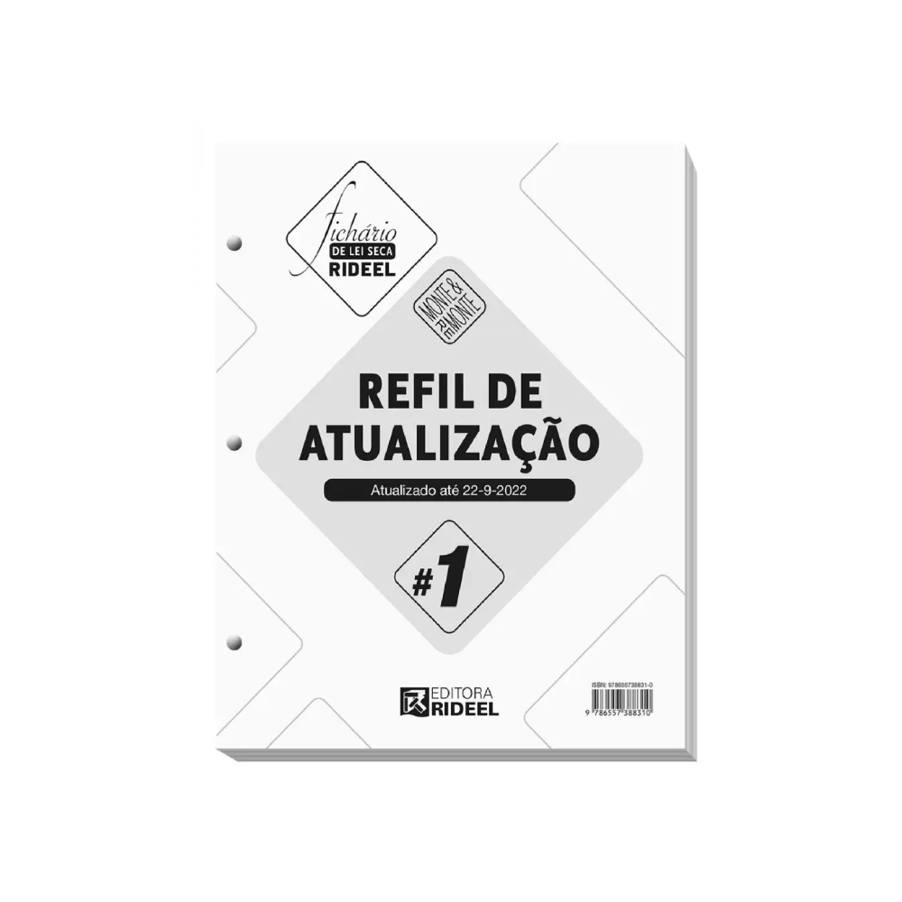 Refil de Atualização #1 - Fichário de Lei Seca Rideel – Monte & Remonte - 2ª Edição (Capa Preta) · foto 2
