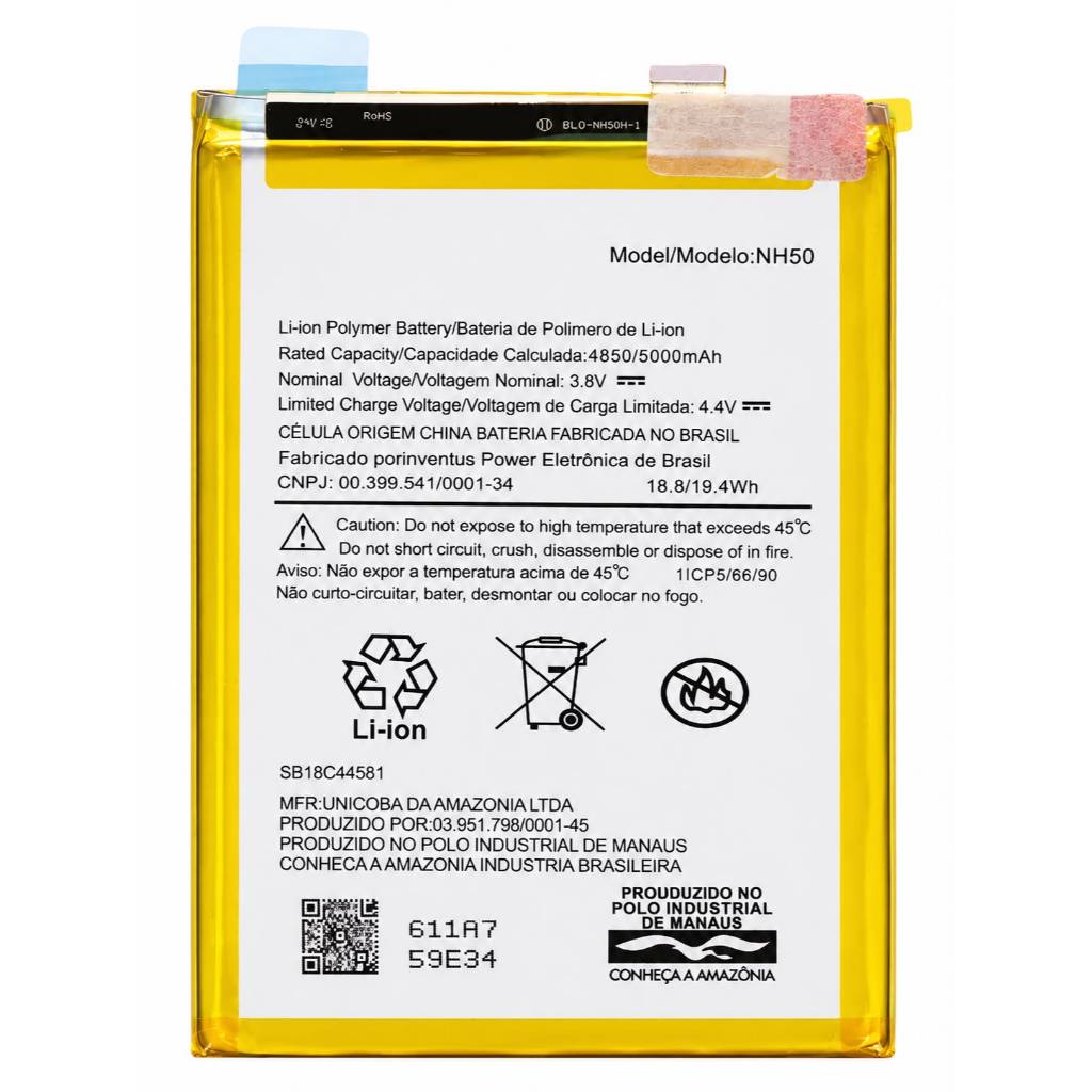 Flex de carga Nh50 Para Moto E13 Moto E32 Moto G22 Moto G53