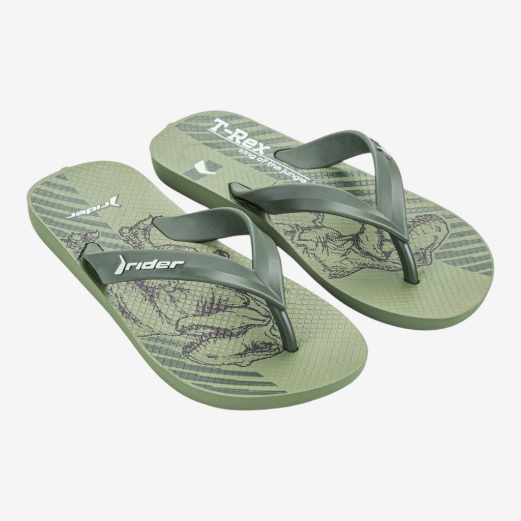 Chinelo Infantil Menino Rider Feel Action Tema T-Rex Jogos e Carros Original