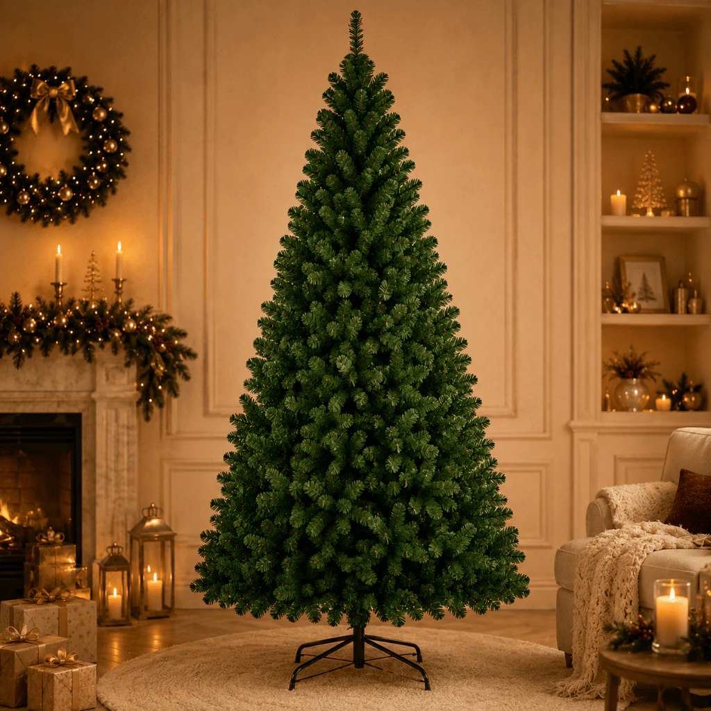 Árvore De Natal Pinheiro 210cm 600 Galhos Cheia Premium Verde — imagem 1