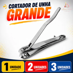 Cortador de Unha GRANDE Aço Inox / Manicure Pedicure