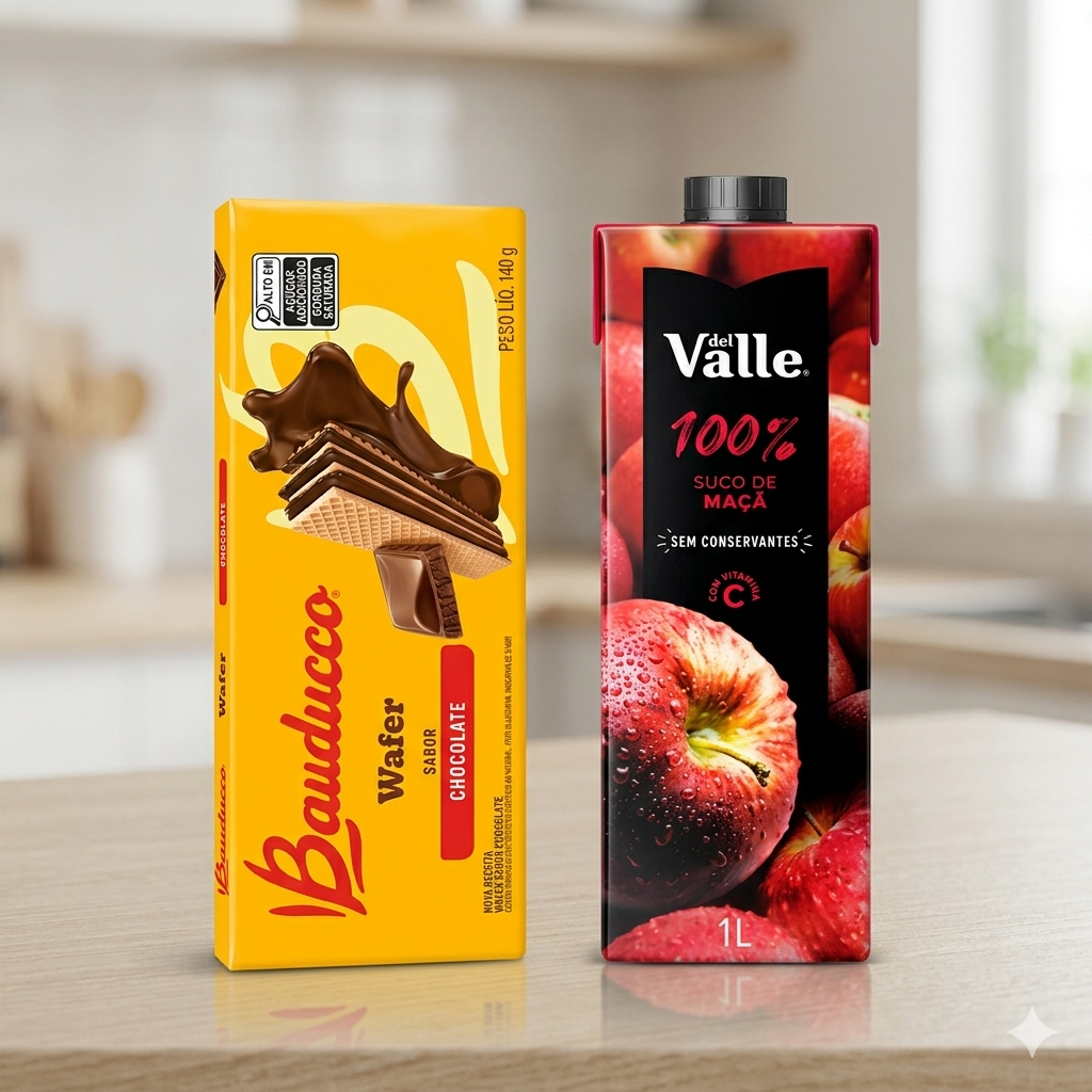 Combo Lanche- 1 Suco + 1 Wafer
