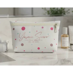 Kit Necessaire Feminina Personalizada Slim Com Nome Cores Ideal Para Lembrança