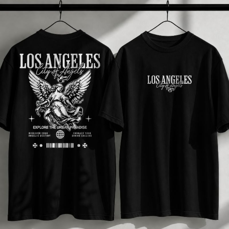 Camisa Camiseta Los Angeles Angels Unissex Streetwear Premium Algodão Casual  EUA Moda Urbana Estampada - não oversized