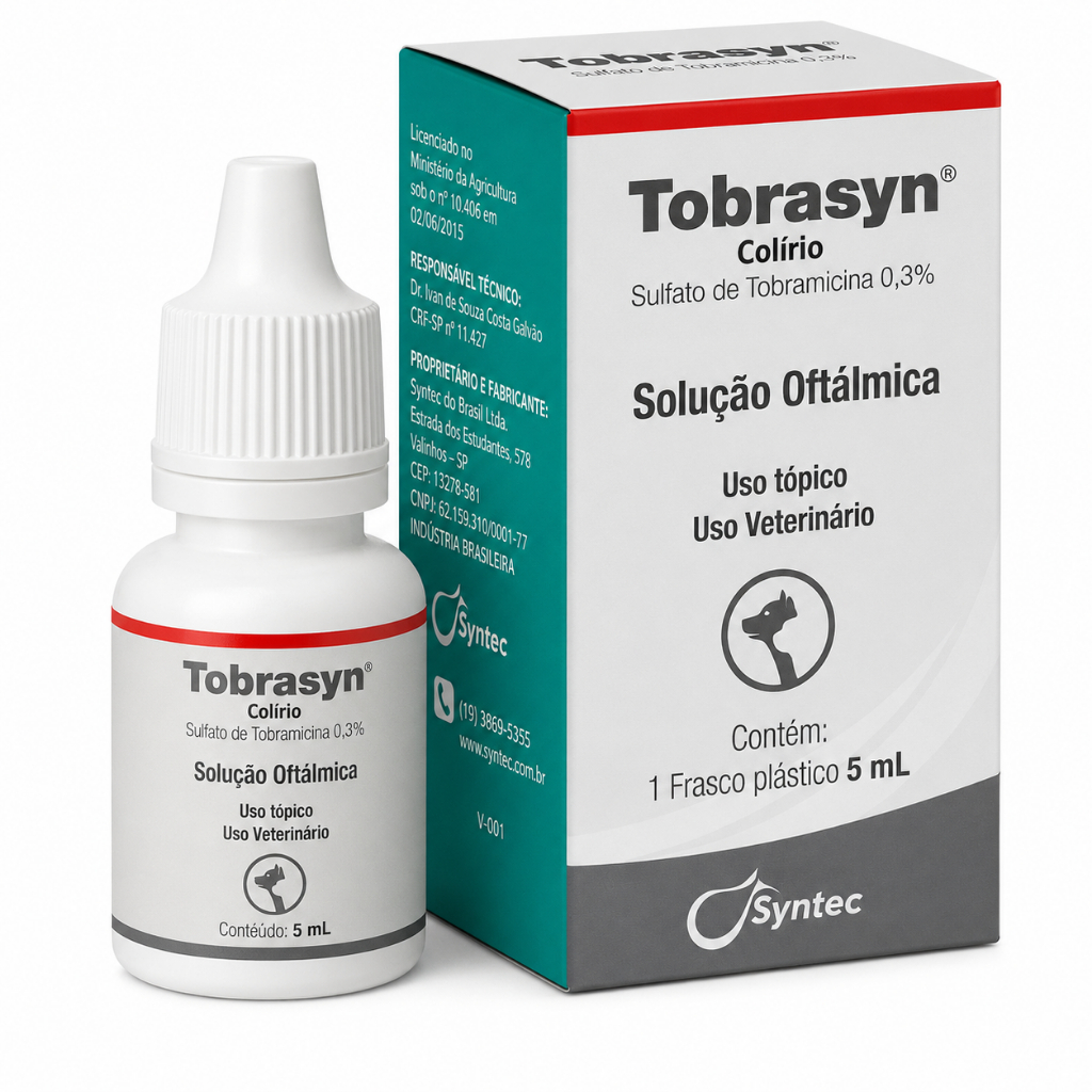 Colírio Tobrasyn Para Cães E Gatos 5ml - Syntec