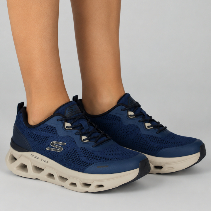 Tênis Masculino Esportivo Skechers Glide-Step Altus Graiden Original Conforto Amortecimento