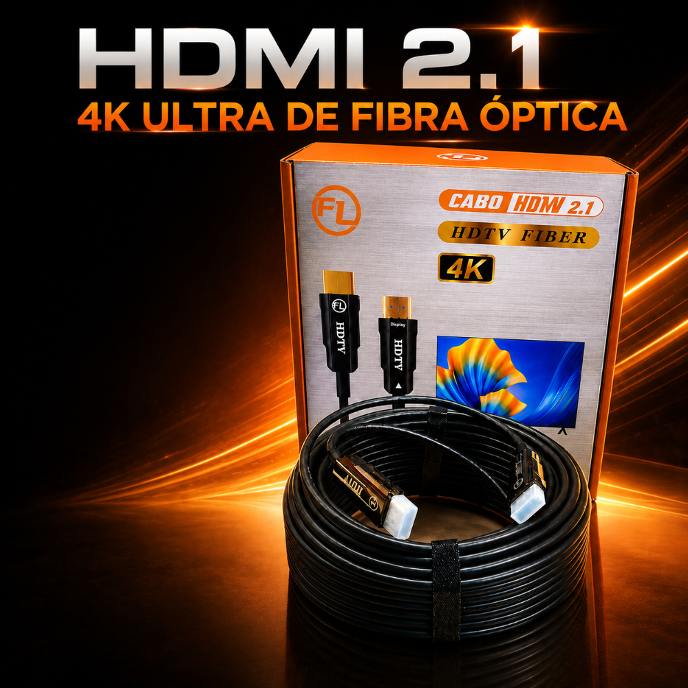Cabo Hdmi 2.1 De Fibra Óptica 8k Ultra Hd