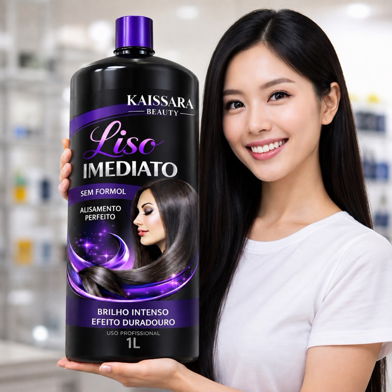 Progressiva Kaissara 1 Litro Liso Imediato 100% Orgânica Cabelos Hidratados