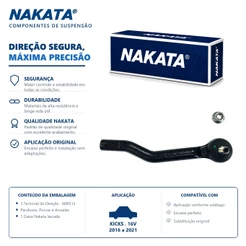 Terminal Direção Esquerdo Kicks 1.6 16V 2016 Até 2021 Original Nakata