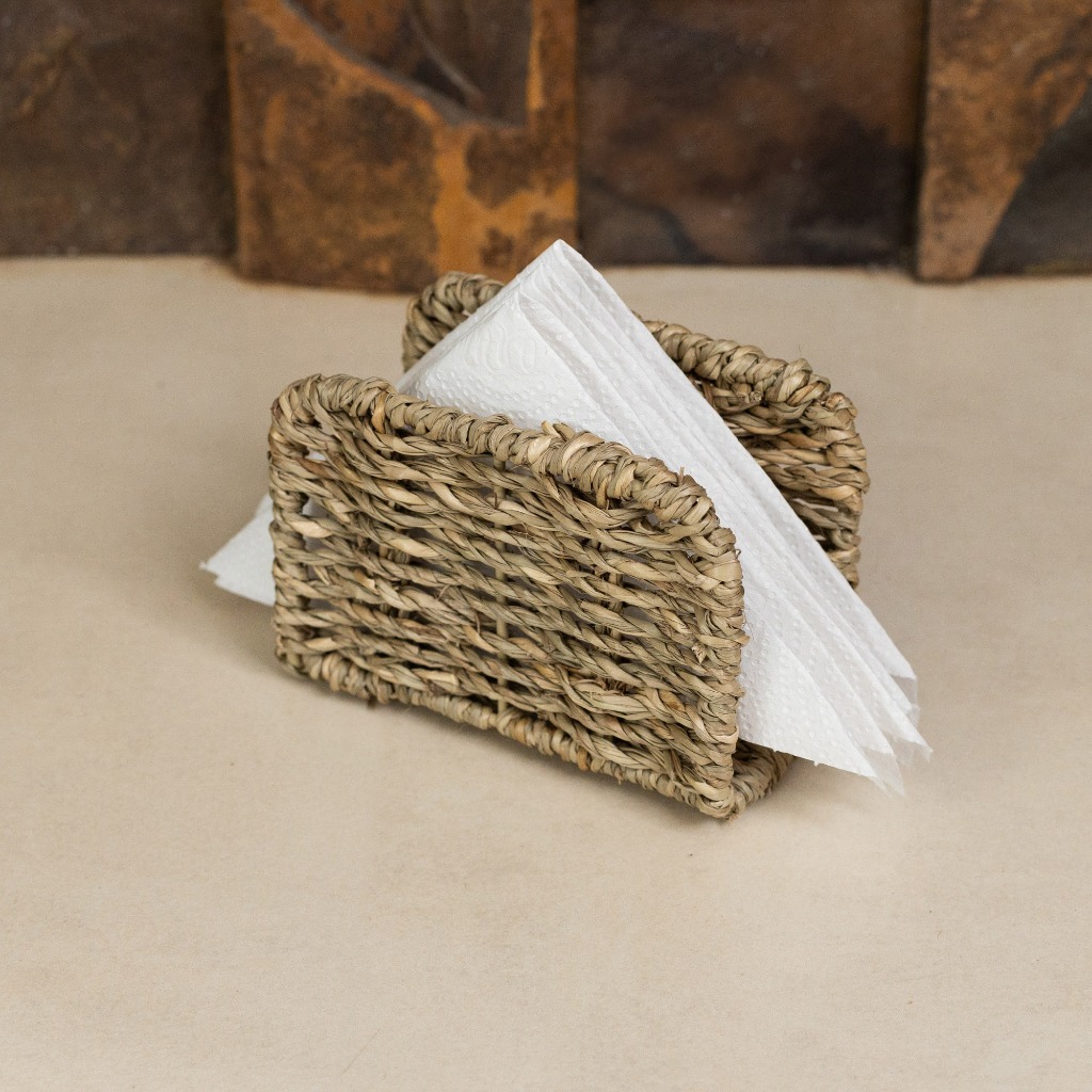 Porta Guardanapos de Sisal 12cm Wolff para Mesa Posta Guardanapos Decoração Natural Organização Elegante Uso Diário Útil