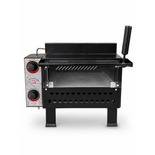 Forno De Pizza Industrial A Gás 68x48 Cristal Aço Profissional 1 Pizza Grande