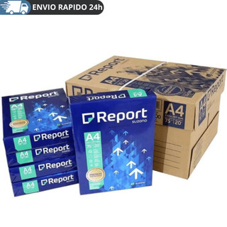 Kit 5 Pacotes Sulfites Report A4 2500 folhas