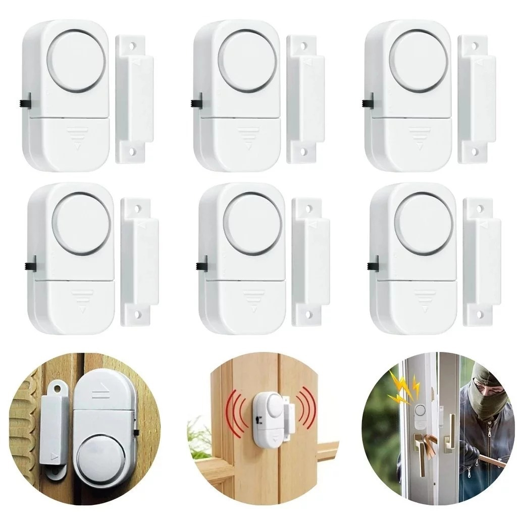 Kit Alarme De Segurança Para Porta E Janela , Sem Fio , De Doméstica , Sistema De Antifurto , Sensor Magnético