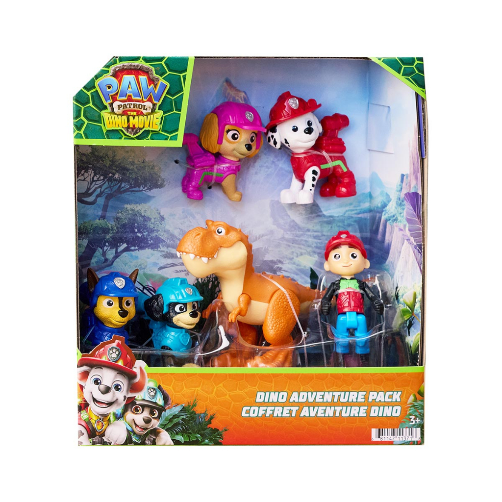 Pack 6 Bonecos Patrulha Canina Uma Aventura Dino Articulados - Sunny Brinquedos