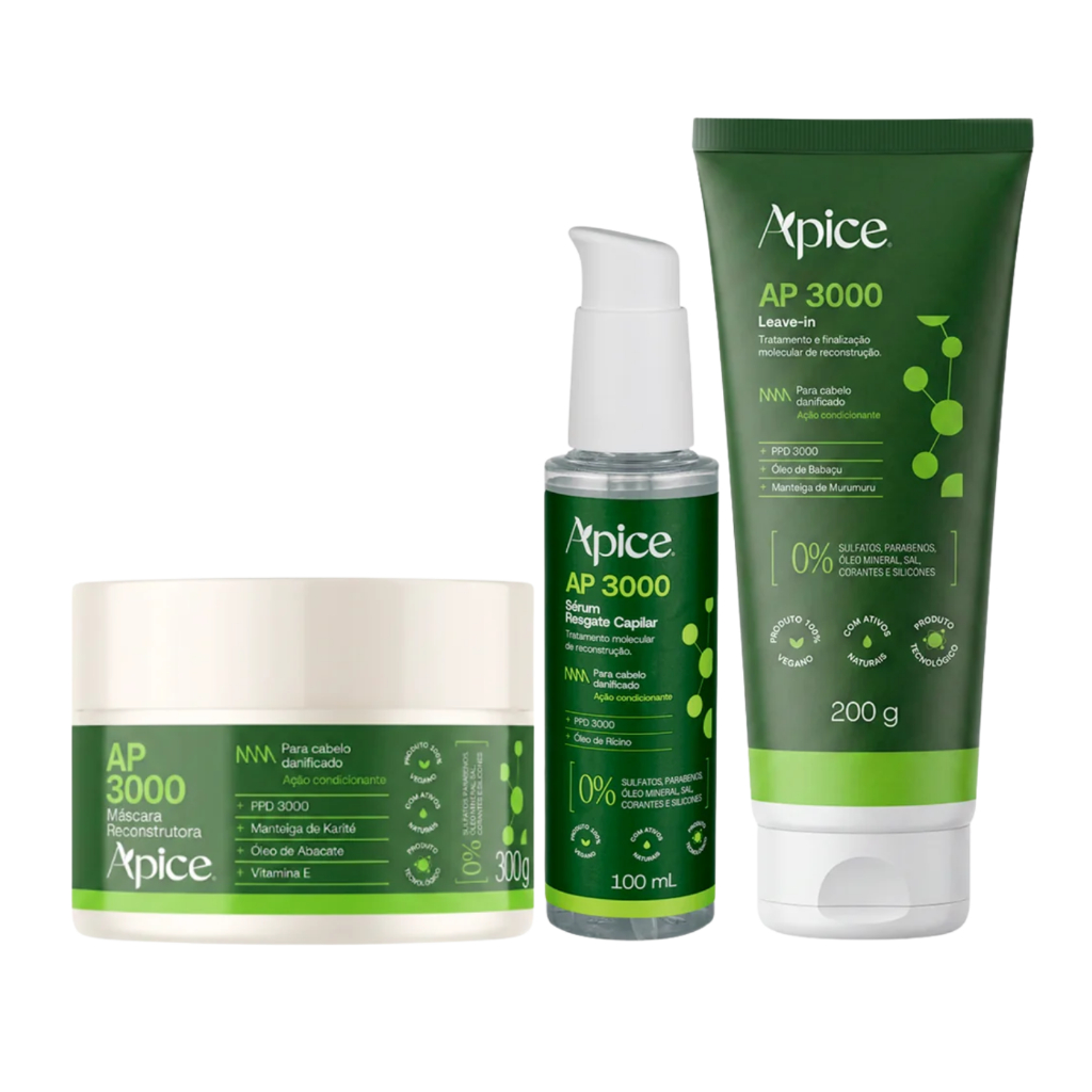 Kit Reconstrução AP3000 Completa Máscara, Sérum e Leave in