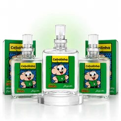 Kit 3x Perfumes Colônia Miniatura Cebolinha Turma Da Mônica Jequiti De 25ml