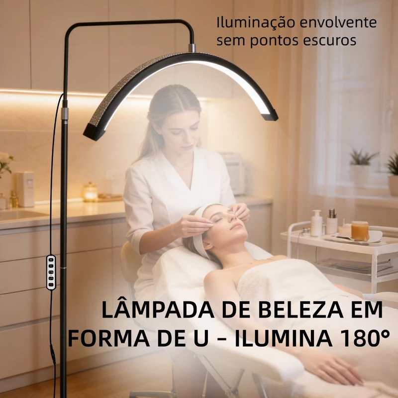 Luminária Meia Lua Estética para Mesa 3 Tons Ajustável Bivolt 110/220V — foto 8