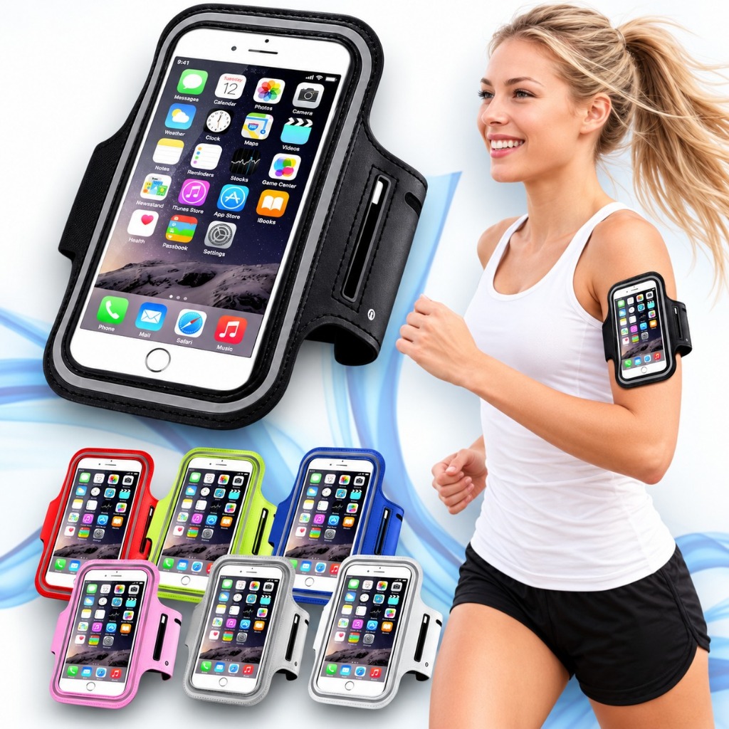 Braçadeira Suporte De Celular Capa De Braço Corrida Treino Caminhada Academia Bicicleta Bike