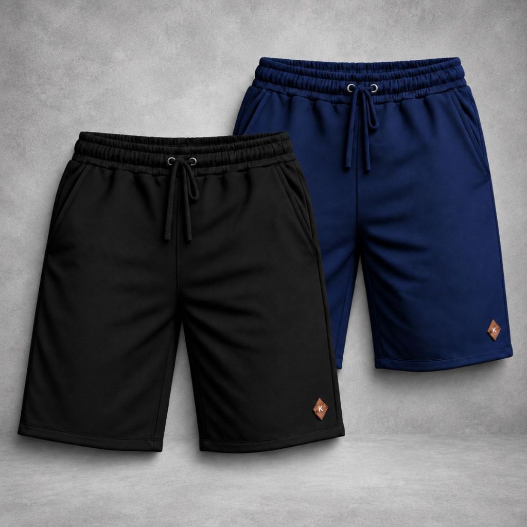 Kit 2 Bermudas Masculinas Tradicionais Bermudas Short Masculina Moletom 2 Peças