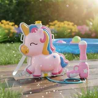 Mochila Lança Agua Brinquedo para Crianças 2L Brinquedos ao Ar Livre Agua Divertido Piscina Lançador
