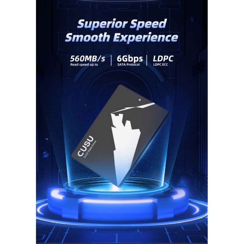 SSD CUSU 1TB 512GB 240GB 480GB SATA 2.5'' SATA3 Disco Rígido SSD 128GB 256GB 2TB 4TB 960GB 1920GB para Computador e Lapt