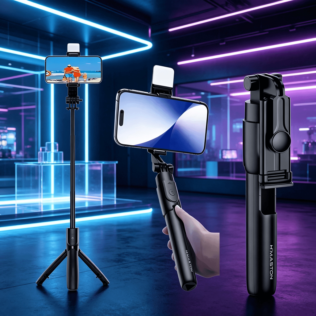 Suporte Celular Bastão de Selfie ZP-18 70cm Tripé com Controle Sem Fio
