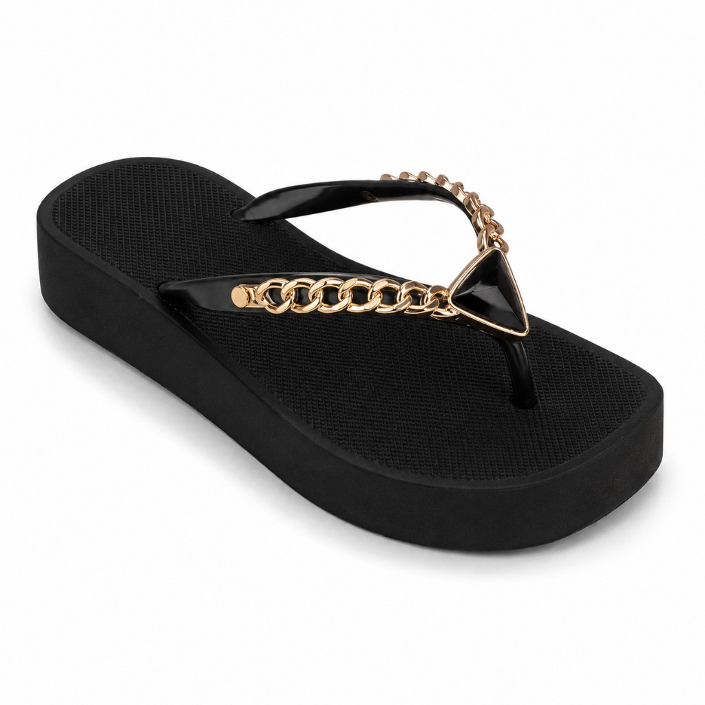 Chinelo Plataforma Pirâmide Macio Leve Confortável Envio Imediato