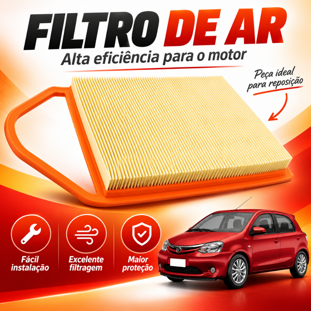 Filtro De Ar Toyota Etios Até 2016 HLP2204