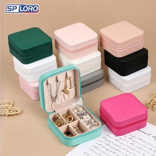 10/5 pcs Porta Joias Portátil Mini com Divisões caixa de armazenamento Porta Joia Brincos…